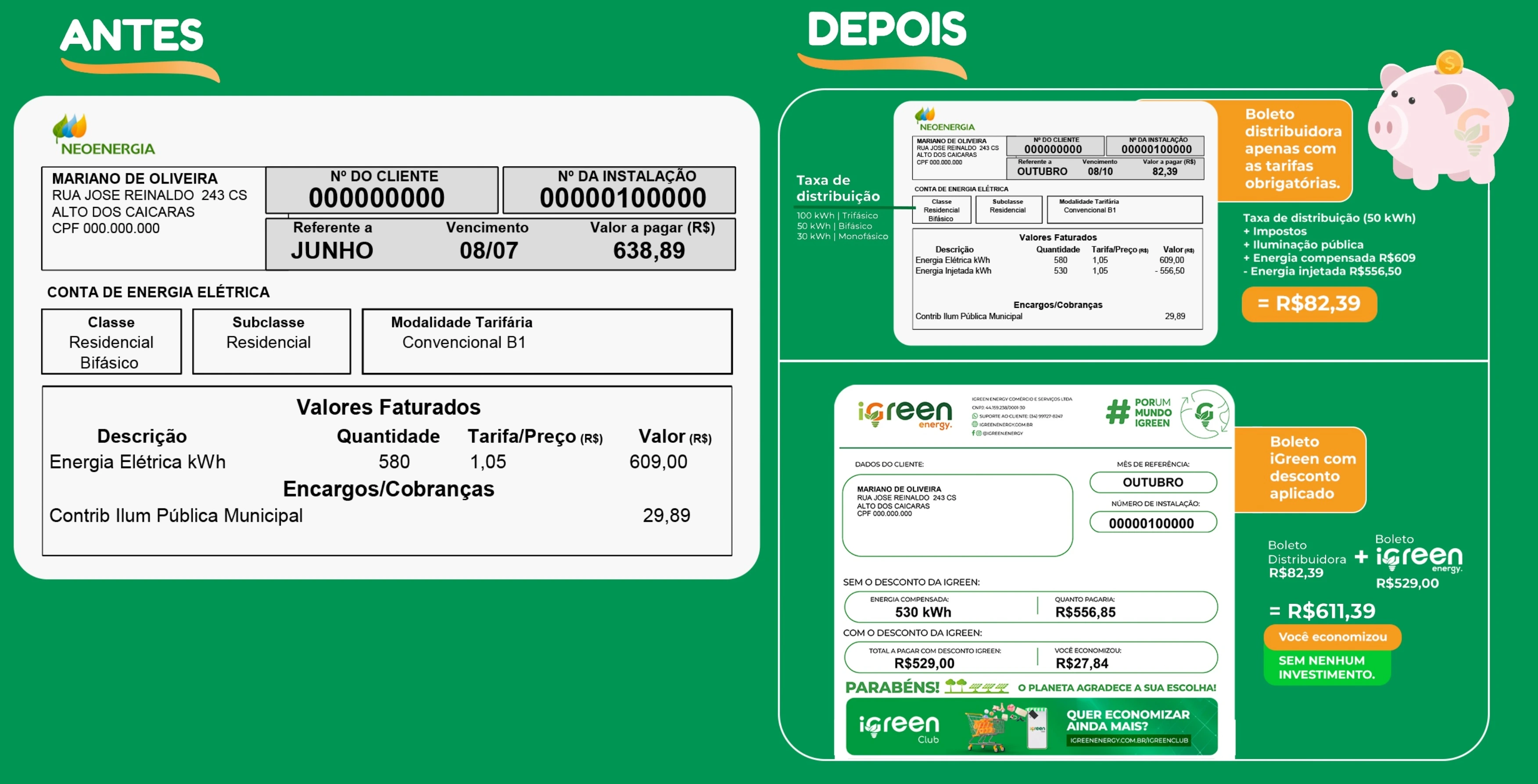 Conta de energia Pernambuco